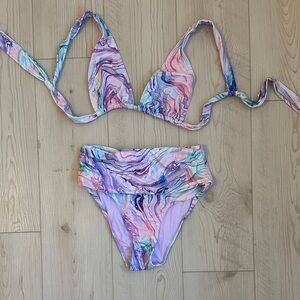 Colorful Swirl Bikini Set • Size M